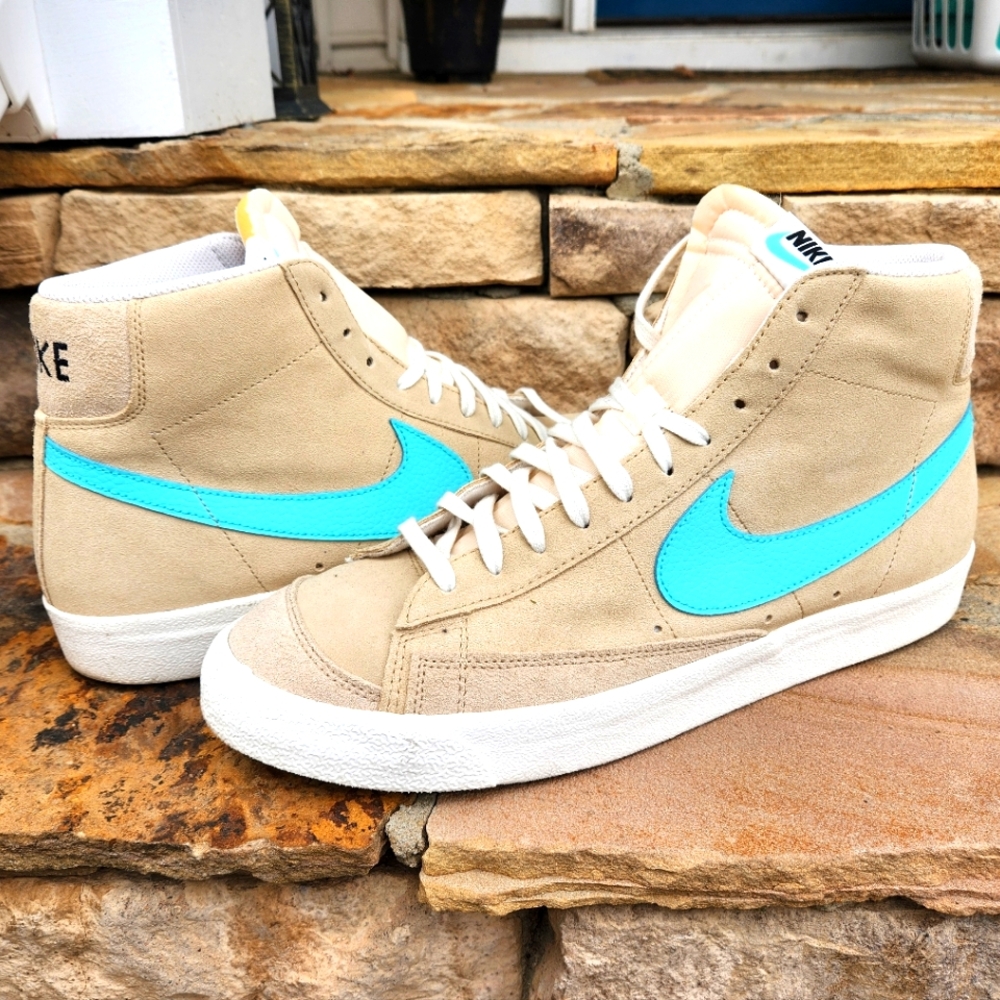 Nike SB Zoom Blazer Mid, Size 14, White & Smoke Grey